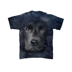 Vintage 90s grungy charcoal tie-dye Labrador dog souvenir t-shirt size small