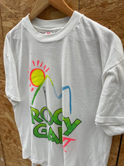 Vintage Single Stitch Hanes Rocky Gap III Banjo Spring Break T-Shirt  Size L