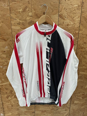 Marcello Bergamo Racing Team Cycling Jacket XXL White Red Black Long Sleeve