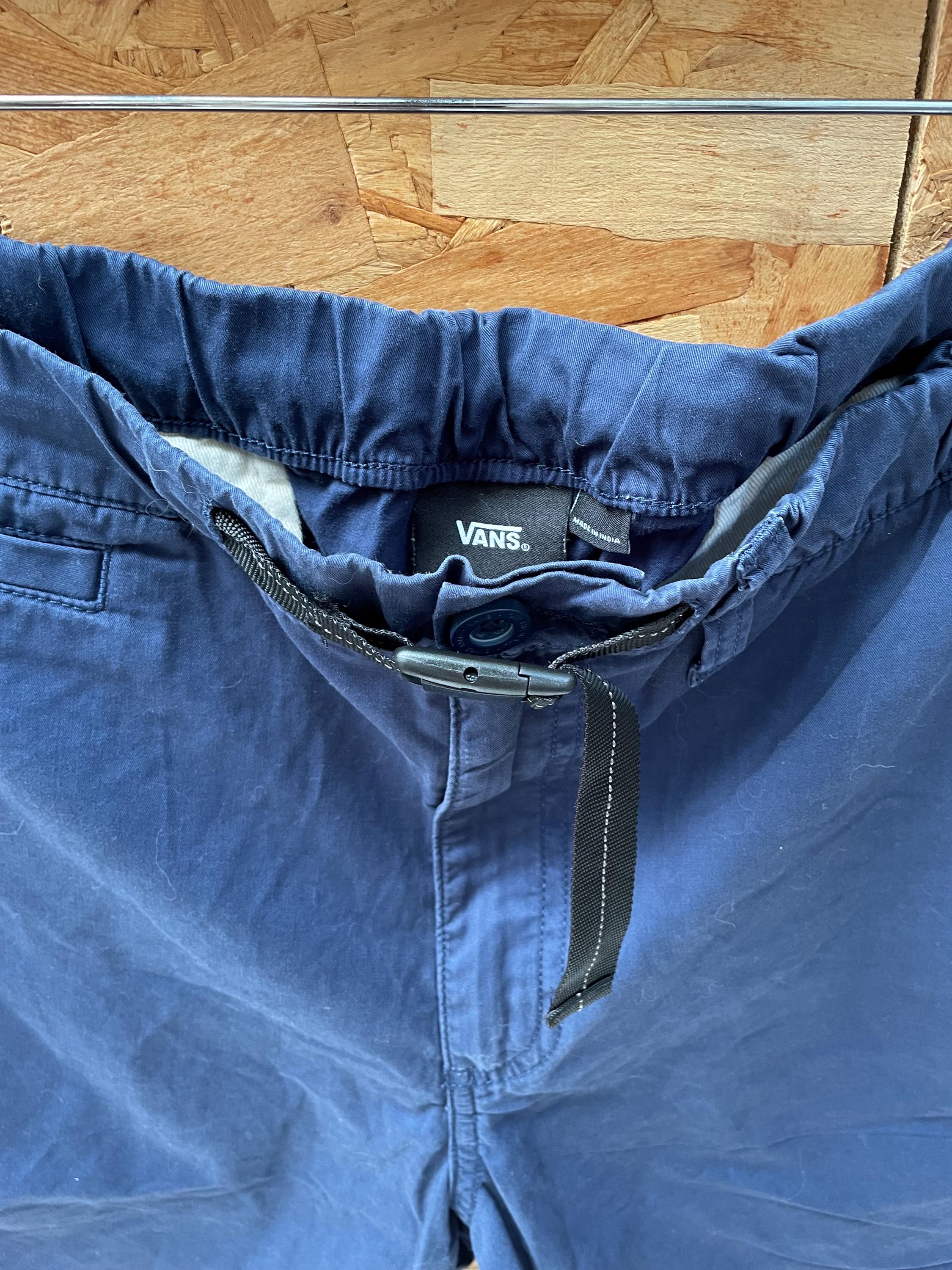 Vintage Y2K Vans navy blue chino style mens skater shorts size XL adjustable waist