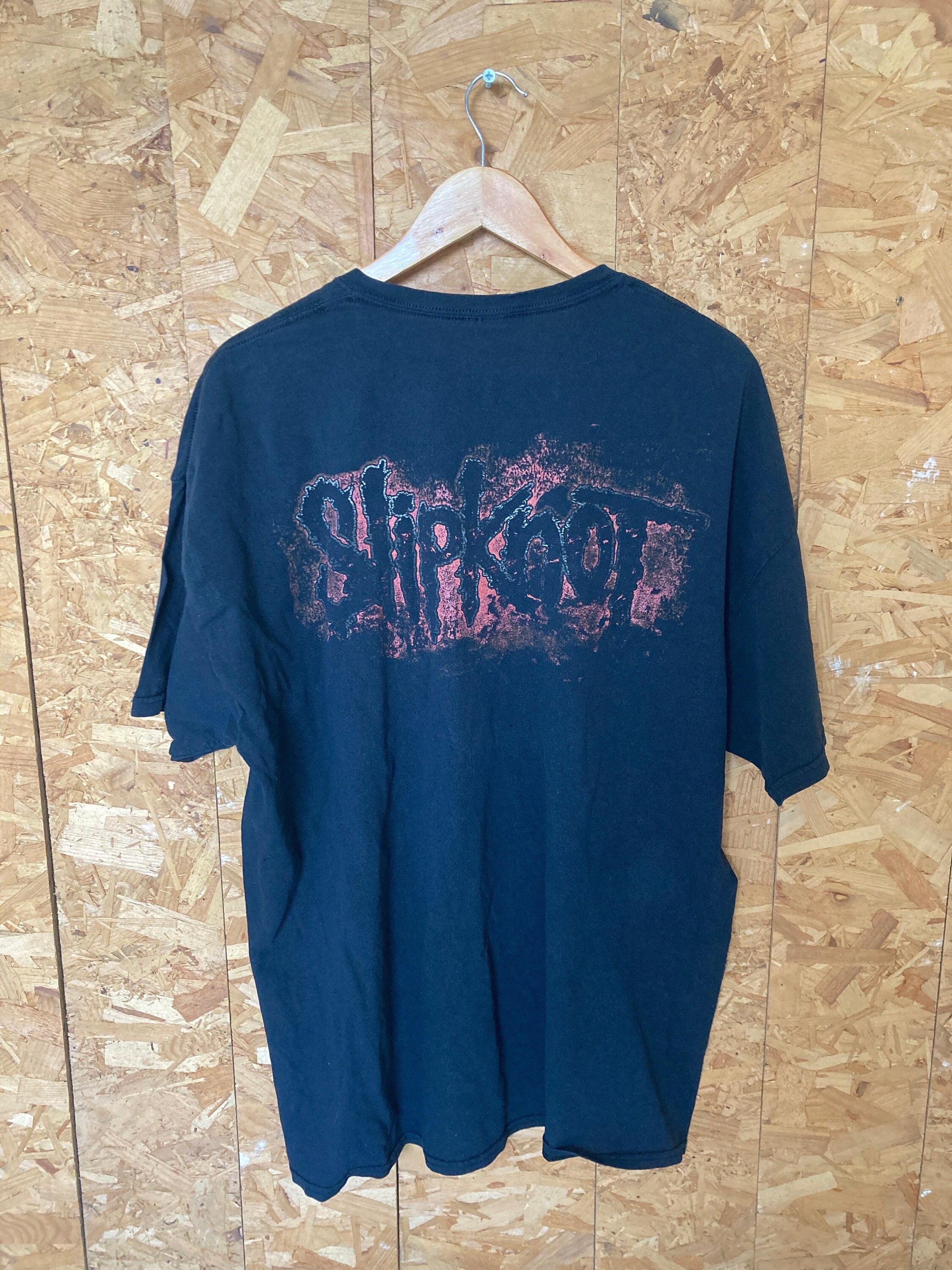 Vintage 00s Slipknot band t shirt double side print oversized XXL