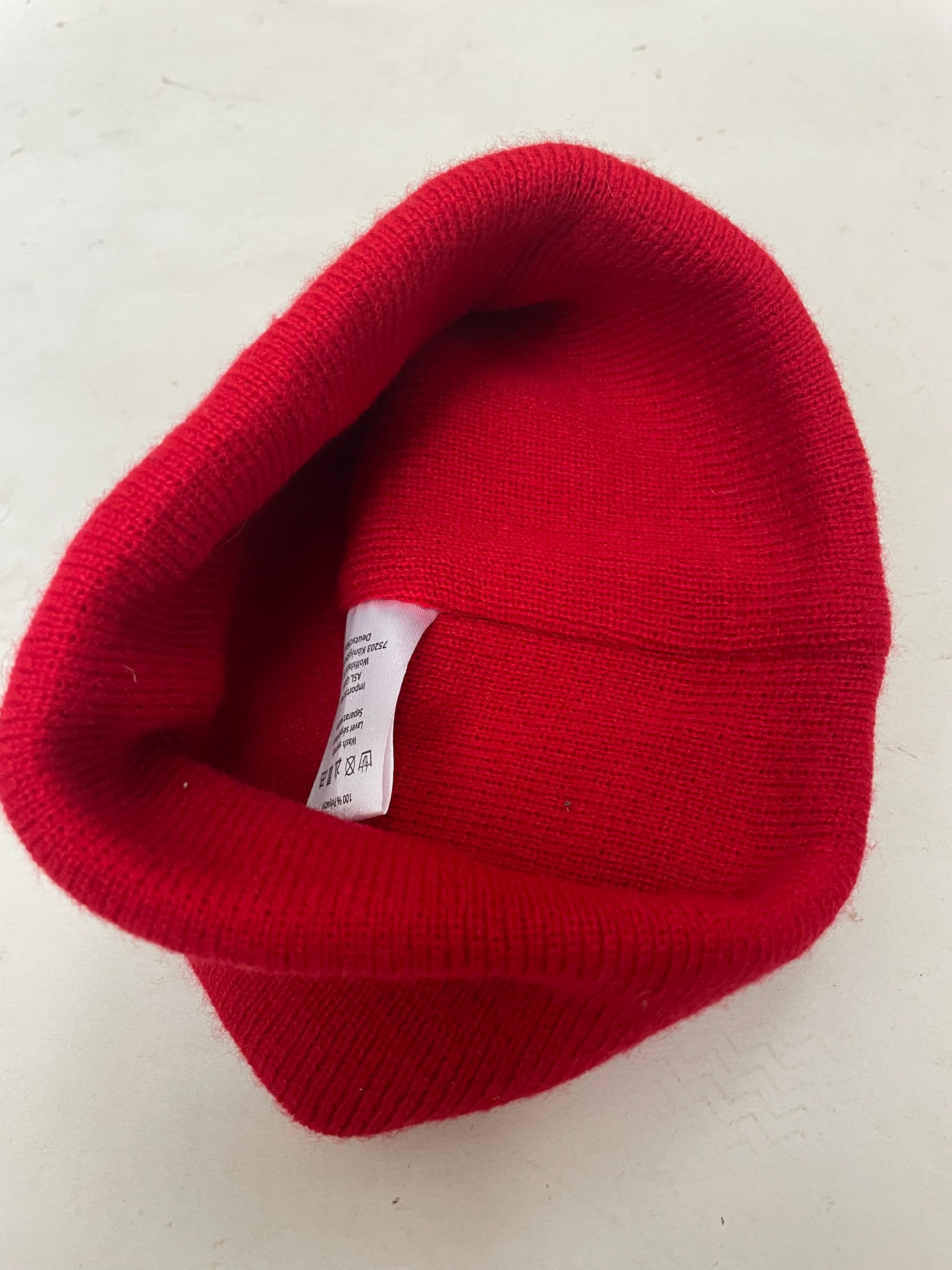 Vintage red Coca-Cola logo winter ski beanie hat