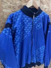 Vintage Agu Sport Blue Cycling Track Jacket XL Retro