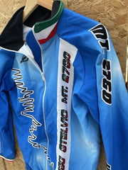 JET Sportswear Cycling Jacket Blue White Red Italian Flag Size S