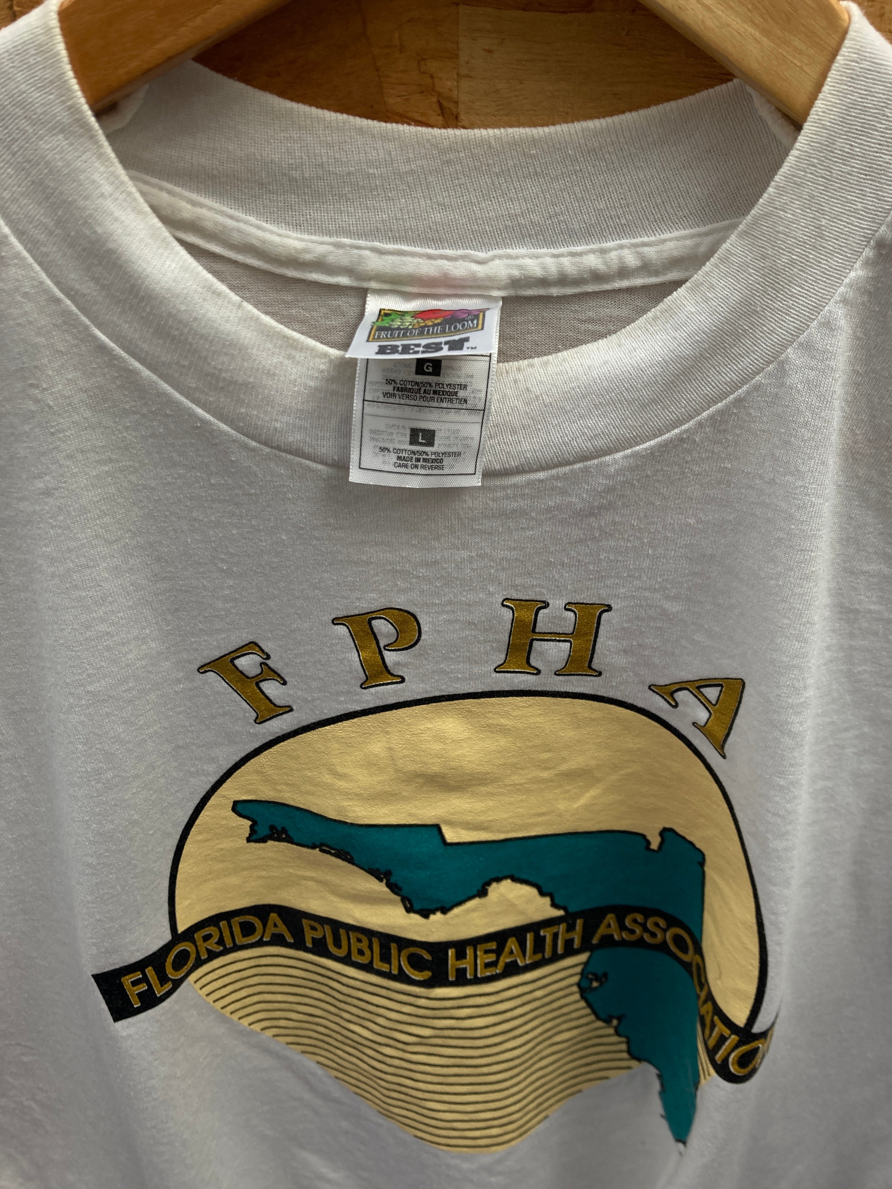 Vintage 90s Florida Public Health Association single stitch t-shirt size large