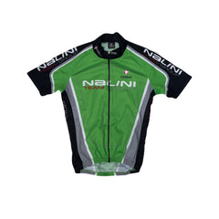 Vintage Nalini Team Group Cycling Jersey Short Sleeve Green Black Men's M