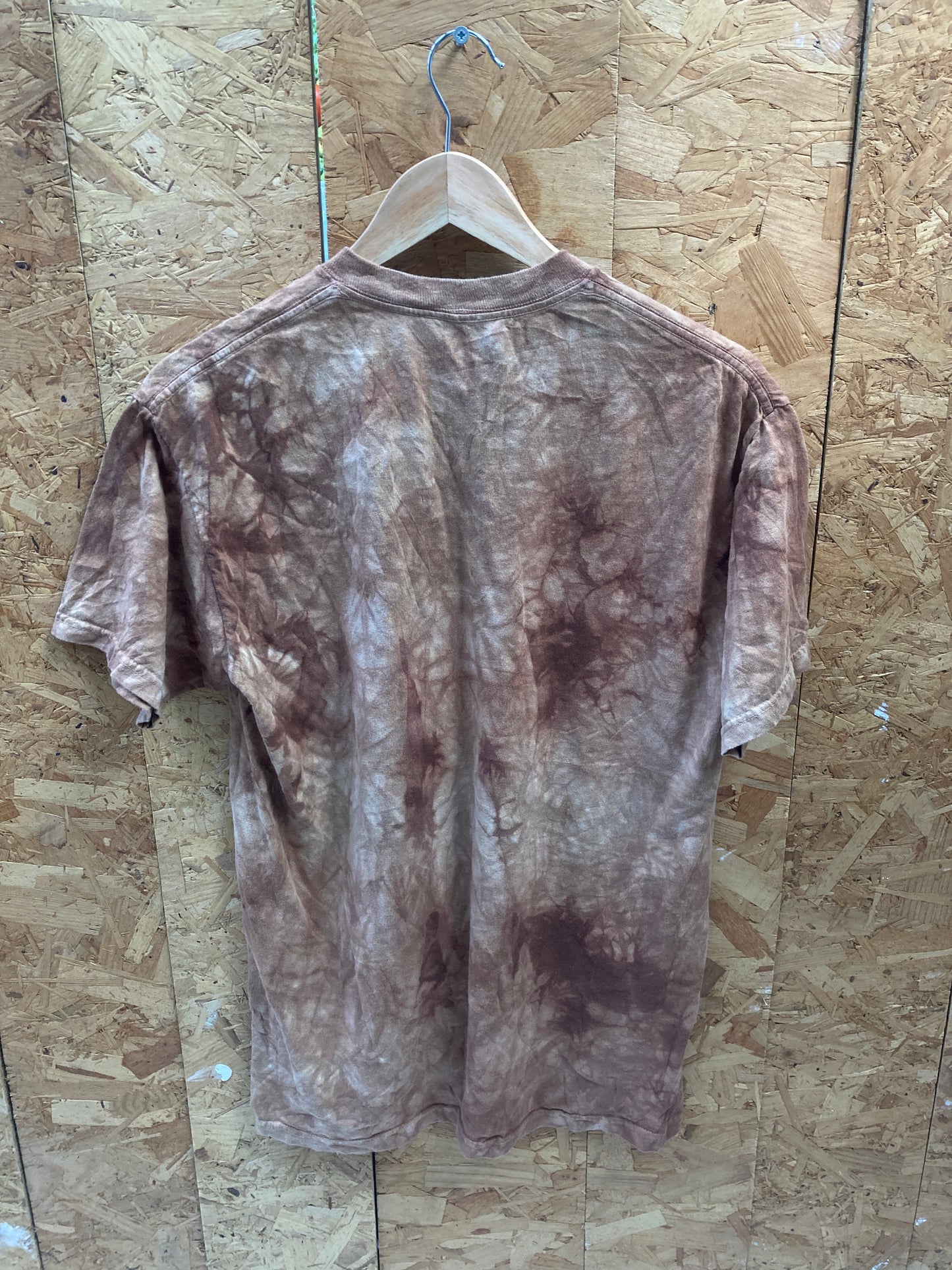 Vintage 90s The Mountain brown grungy tie dye stag souvenir t-shirt size medium