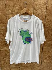 Vintage Hanes Single Stitch T-Shirt XL White "If You Build It, They Will Call!"