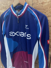 Cuore Axian's Cycling Jersey Long Sleeve Blue Red White XL