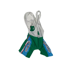 Vintage Mstina Cittadellasperanza Cycling Bib Shorts Green White Blue Size 7/XXL