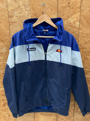 Vintage Y2K blue white shell track windbreaker jacket size large by Ellesse