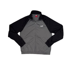 Puma Track Jacket Full Zip Grey Black Women's Size L