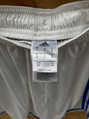 Vintage Y2K Adidas white blue stripe shorts size small