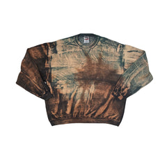 Vintage 90s Jerzees Premium Fit Tie Dye Bleach Wash Sweatshirt XL