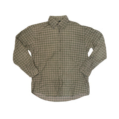 Vintage 90s green corduroy check long sleeve shirt size medium by Giorgio