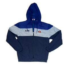 Vintage Y2K blue white shell track windbreaker jacket size large by Ellesse