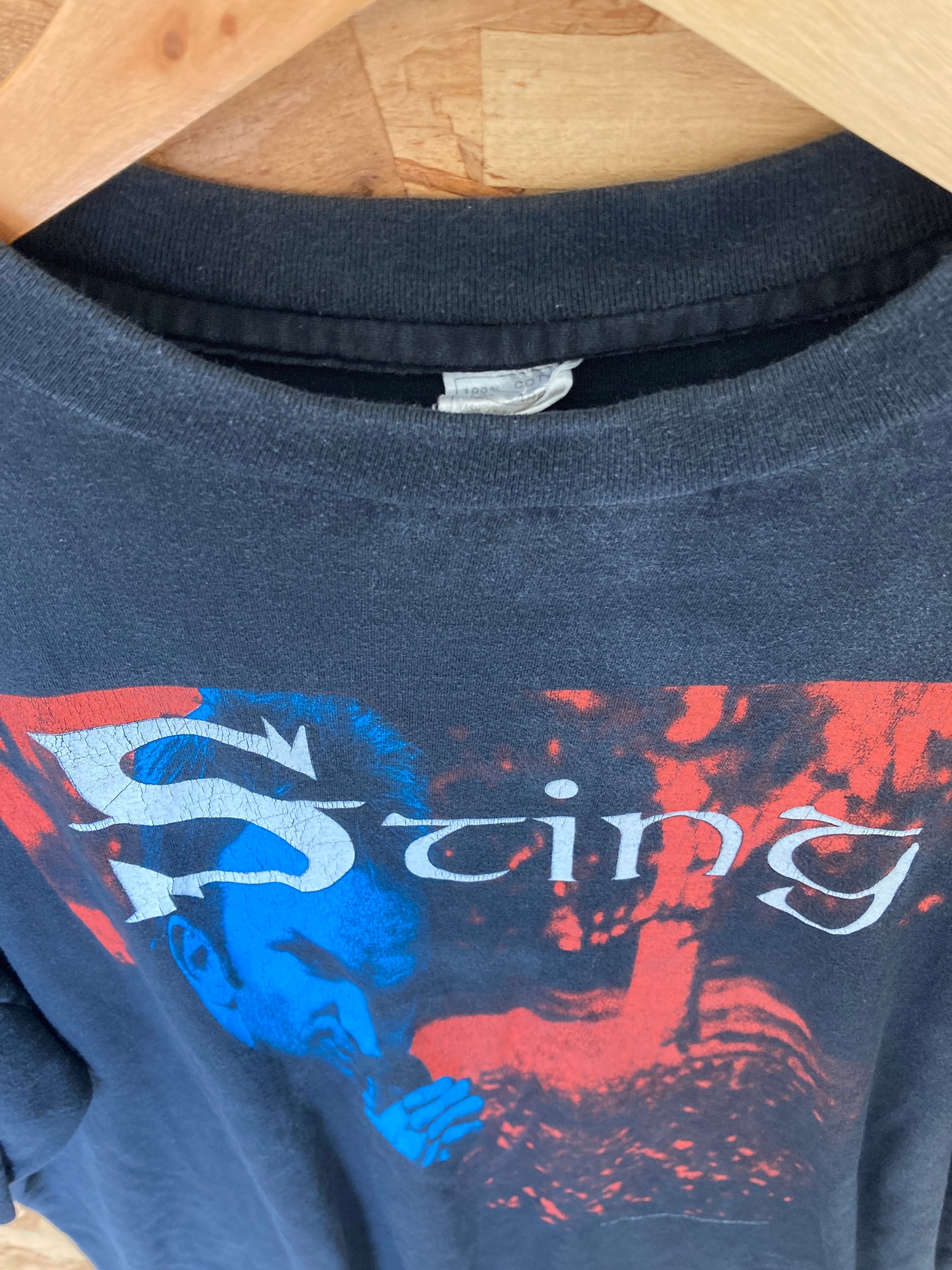 Vintage 96 Sting murcury rising tour black band tshirt size XL the police