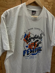 Vintage 90s Texas crawfish & crab festival single stitch t-shirt size large