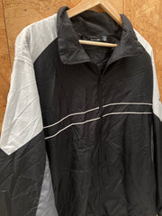 Vintage Y2K black grey white windbreaker shell jacket size XL by Reebok