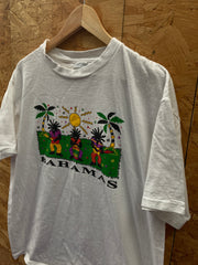 Vintage 90s Bahamas vacation graphic souvenir single stitch t-shirt size medium