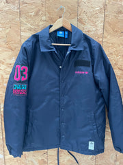 Adidas Originals Seoul Coach Jacket Navy Blue "03" Patch Logo Size L