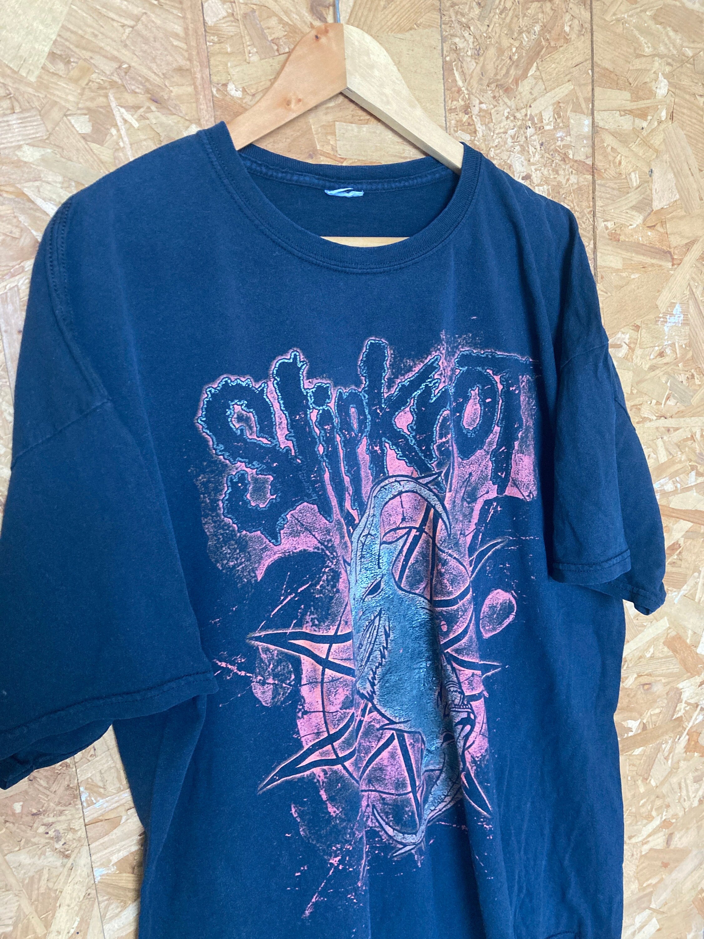 Vintage 00s Slipknot band t shirt double side print oversized XXL