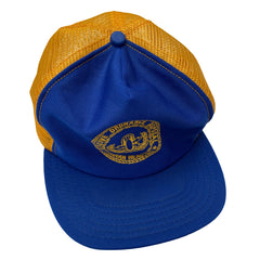 Vintage 80s US Navy Ordnance Disposal Explosive Indian Head Trucker Hat Cap