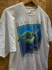 Vintage 93' Under Pressure sea turtle souvenir single stitch T-shirt size XL