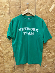 Vintage 90s John name badge Network Team souvenir USA single stitch t-shirt size XL