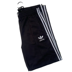 Vintage Y2K Black Adidas track bottoms zip ankle drawstring size large W34  L32