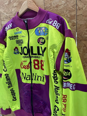 Vintage Nalini Jolly Club 88 Racing Jacket Neon Yellow L
