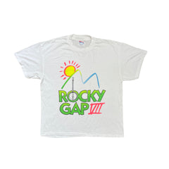 Vintage Single Stitch Hanes Rocky Gap III Banjo Spring Break T-Shirt  Size L