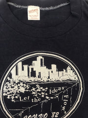 Vintage 82 Camp Wesley Pines Methodist church USA navy blue t shirt size XL