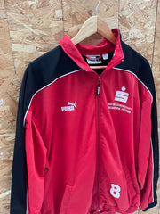 Puma Track Jacket Red Black XL Full Zip Athletic Sportswear