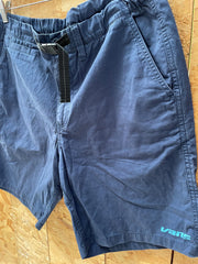 Vintage Y2K Vans navy blue chino style mens skater shorts size XL adjustable waist