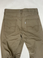 Vintage Levi's Slim Fit Chinos Khaki Tan W31 L32 Men's Pants