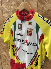 Anna Neri Cicliissimo 2008 Cycling Jersey Men's Yellow Red Size L