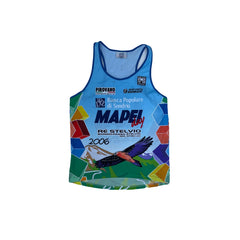 Santini Mapei Cycling Jersey Tank Top Blue Size L 2006 Race Event