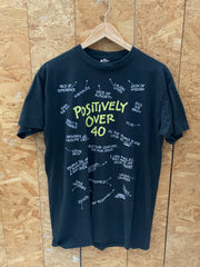 Vintage 90s positively over 40 all over print single stitch t-shirt size XL