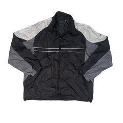 Vintage Y2K black grey white windbreaker shell jacket size XL by Reebok