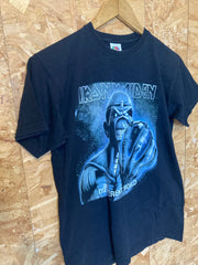 Vintage 00s Iron maiden Different World metal rock band t shirt size small