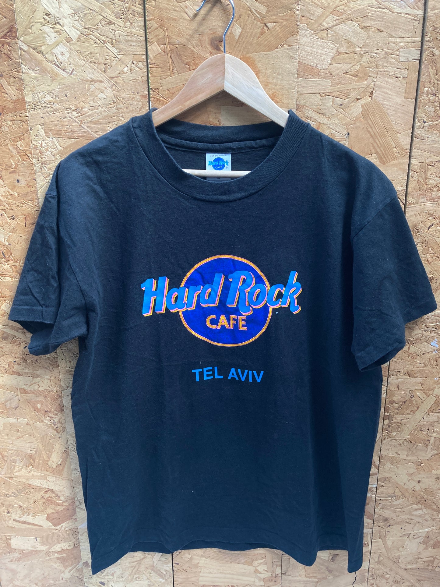 Vintage 90s Hard Rock Cafe Tel Aviv single stitch black t-shirt size large