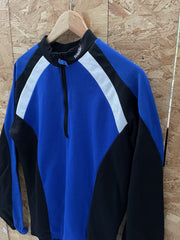 Feroti Sport Cycling Jersey Long Sleeve Blue Black White L