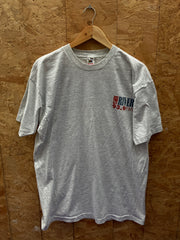 Vintage 90s The River 93.9 FM USA broadcast grey single stitch t-shirt size XL
