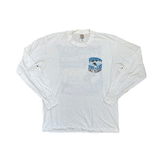 Vintage Ski Race 1997 Enforcement Long Sleeve Single Stitch T-Shirt L White