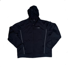 Reebok Black Full Zip Hoodie Jacket Track Athletic Jacket Size XL