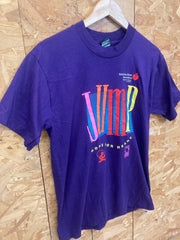 Vintage 90s Jump hope for heart  USA marathon souvenir quirky purple single stitch t-shirt size medi