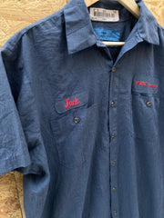 Vintage 90s grey workers chore short sleeve Jack name badge shirt size large