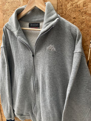 Vintage Y2K heather grey minimal track zip top size XXXL by Kappa