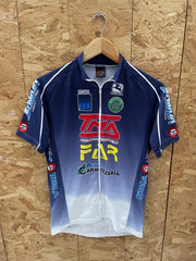 Vintage Giordana Cycling Jersey Blue Short Sleeve Men's M Giro D'Italia